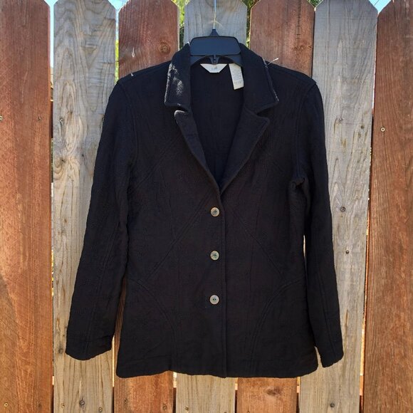 J.Jill guilted jacket XS black. - Picture 1 of 3